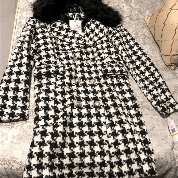 NWT Jessica Simpson Houndstooth Coat Size - Small - Picture 3 of 8